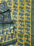 Vanaspati Ajrakh Hand Block Printed Suits Modal Silk Fabric (CIT142)