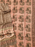 Vanaspati Ajrakh Hand Block Printed Suits Modal Silk Fabric (CIT146)