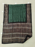 HAND BLOCK PRINTED  BANDHEJ AJRAKH MODAL SILK SAREE (CIX17)