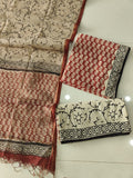 JAIPURI BLOCK PRINTED COTTON SUIT WITH KOTA DUPPATA (CKS153)