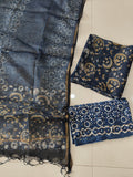 HAND BLOCK PRINTED KOTA DORIYA SUIT WITH KOTA DORIYA DUPPATA (FKS188)