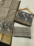 Jaipuri Block Printed Chanderi Silk Suits (CIN111)