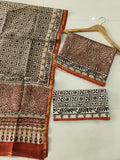 Jaipuri Block Printed Chanderi Silk Suits (CIN116)