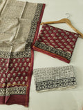Jaipuri Block Printed Chanderi Silk Suits (CIN114)