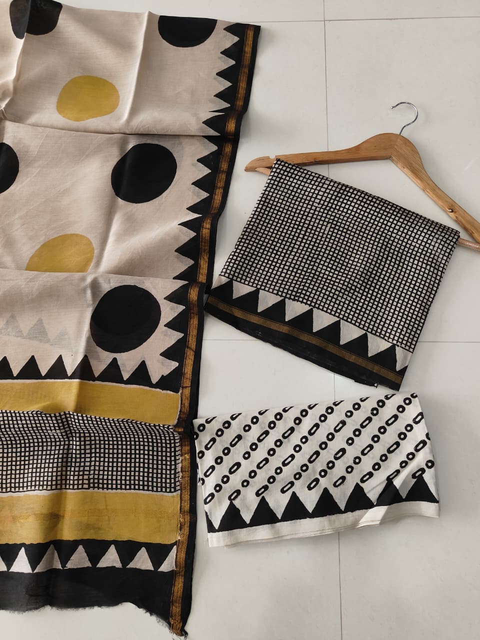 Jaipuri Block Printed Chanderi Silk Suits (CIN119)