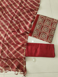 JAIPURI BLOCK PRINTED COTTON SUIT WITH KOTA DUPPATA (CKS169)
