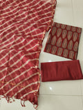 JAIPURI BLOCK PRINTED COTTON SUIT WITH KOTA DUPPATA (CKS174)