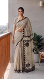 HAND BLOCK BAGRU PRINTED KOTA DORIYA SAREE WITH MULMUL BLOUSE (KDS151)