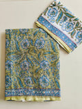 HAND BLOCK BAGRU PRINTED KOTA DORIYA SAREE WITH MULMUL BLOUSE (KDS158)