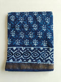Jaipuri Hand Block Bagru Printed Maheshwari Silk Saree With Blouse (MSS213)