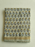 Jaipuri Hand Block Bagru Printed Maheshwari Silk Saree With Blouse (MSS209)