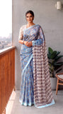 Premium Hand-Block Printed Jaipuri Georgette Sarees (LHI26)