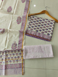 Jaipuri Block Printed Chanderi Silk Suits (CIN133)