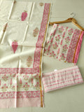 Jaipuri Block Printed Chanderi Silk Suits (CIN138)