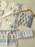 Jaipuri Block Printed Chanderi Silk Suits (CIN139)