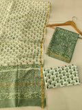 Jaipuri Block Printed Chanderi Silk Suits (CIN136)