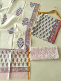 Jaipuri Block Printed Chanderi Silk Suits (CIN140)