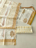 Jaipuri Block Printed Chanderi Silk Suits (CIN142)