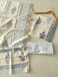 Jaipuri Block Printed Chanderi Silk Suits (CIN141)