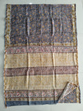 Bagru Hand Block Printed Chanderi Silk Saree with Blouse (CSS136)