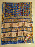 Bagru Hand Block Printed Chanderi Silk Saree with Blouse (CSS137)