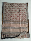 Bagru Hand Block Printed Chanderi Silk Saree with Blouse (CSS134)