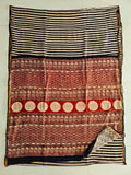Bagru Hand Block Printed Chanderi Silk Saree with Blouse (CSS139)