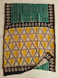 Bagru Hand Block Printed Chanderi Silk Saree with Blouse (CSS138)