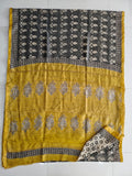 Bagru Hand Block Printed Chanderi Silk Saree with Blouse (CSS140)