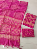 JAIPURI BLOCK PRINTED COTTON SUIT WITH KOTA DUPPATA (CKS188)