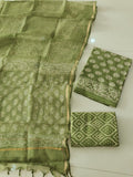 JAIPURI BLOCK PRINTED COTTON SUIT WITH KOTA DUPPATA (CKS190)