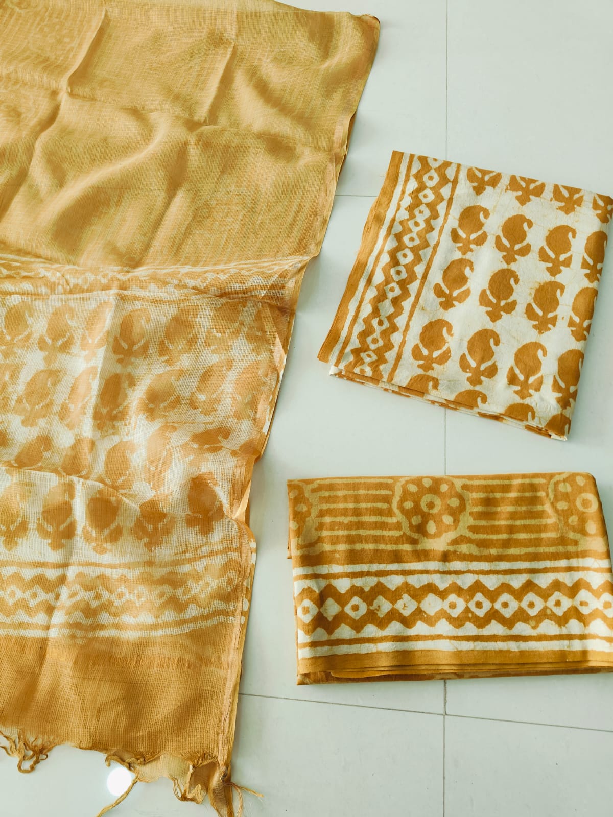 JAIPURI BLOCK PRINTED COTTON SUIT WITH KOTA DUPPATA (CKS191)