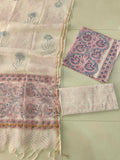 JAIPURI BLOCK PRINTED COTTON SUIT WITH KOTA DUPPATA (CKS197)