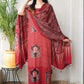 Vanaspati Ajrakh Hand Block Printed Suits Modal Silk Fabric (CIT15)