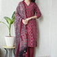 Ajrakh Printed "Stitched" Cotton Suits With Cotton Ajrakh Mulmul Dupatta (ASS5)