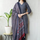 Ajrakh Printed "Stitched" Cotton Suits With Cotton Ajrakh Mulmul Dupatta (ASS1)