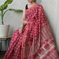 Bagru Hand Block Printed Chanderi Silk Saree with Blouse (CSS98)