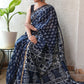 Bagru Hand Block Printed Chanderi Silk Saree with Blouse (CSS102)