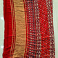 MIRROR WORK HAND BLOCK AJRAKH MODAL SILK SAREE WITH BLOUSE (CIV16)