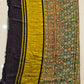 MIRROR WORK HAND BLOCK AJRAKH MODAL SILK SAREE WITH BLOUSE (CIV17)